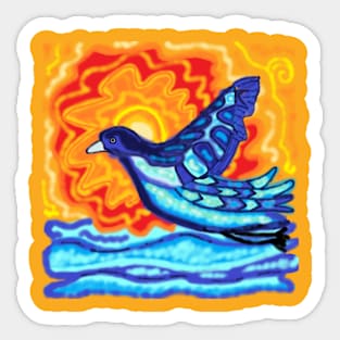 bird gliding Sticker